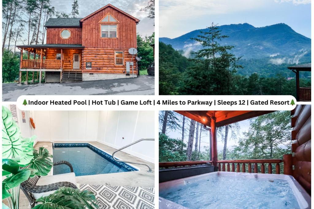 Indoor Heated Pool Hot Tub Cabin سيفيرفيل المظهر الخارجي الصورة